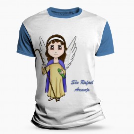 Camiseta Infantil Religiosa Catlica - So Rafael
