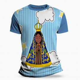 Camiseta Infantil Religiosa Catlica - Nossa Senhora Aparecida