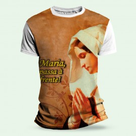 Camiseta Religiosa Catlica - Maria passe na frente