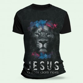 Camiseta Religiosa Catlica - Jesus o Rei dos reis