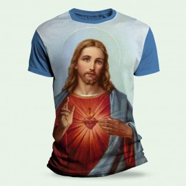 Camiseta Religiosa Catlica - Sagrado Corao de Jesus