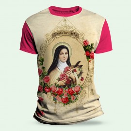 Camiseta Religiosa Catlica - Santa Teresinha