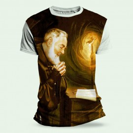 Camiseta Religiosa Catlica - Padre Pio