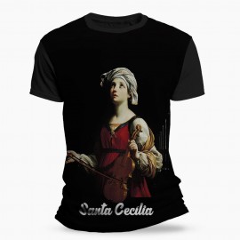 Camiseta Religiosa Catlica - Santa Ceclia