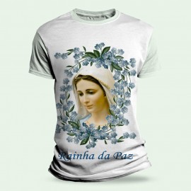 Camiseta Religiosa Catlica - Rainha da Paz