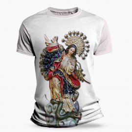 Camiseta Religiosa Catlica - Nossa Senhora do Apocalipse