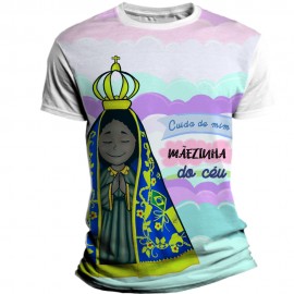 Camiseta Infantil Religiosa Catlica - Nossa Senhora Aparecida II
