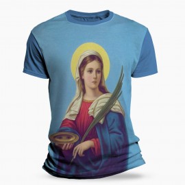 Camiseta Religiosa Catlica - Santa Luzia
