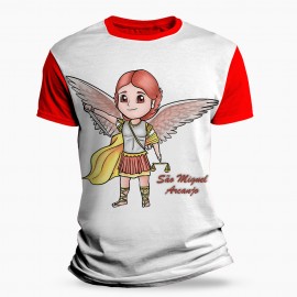 Camiseta Infantil Religiosa Catlica - So Miguel
