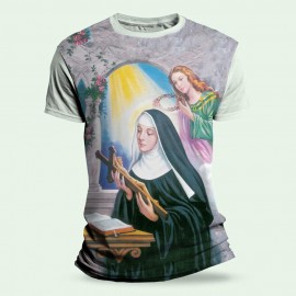 Camiseta Religiosa Catlica - Santa Rita de Cssia