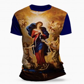 Camiseta Religiosa Catlica - Nossa Senhora Desatadora dos Ns