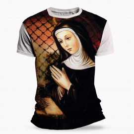 Camiseta Religiosa Catlica - Santa Clara