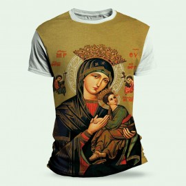 Camiseta Religiosa Catlica - Nossa Senhora do Perptuo Socorro