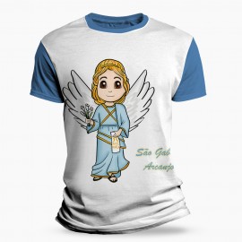 Camiseta Infantil Religiosa Catlica - So Gabriel