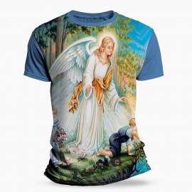 Camiseta Religiosa Catlica - Anjo da Guarda