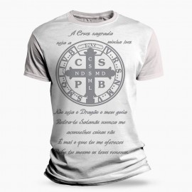 Camiseta Religiosa Catlica - So Bento - Orao