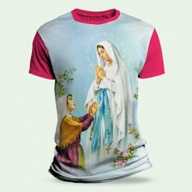 Camiseta Religiosa Catlica - Nossa Senhora de Lourdes