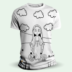 Camiseta Infantil Pinte e Lave - Nossa Senhora das Graças - Imagem 3