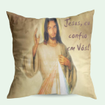 Capa para Almofada Religiosa Católica - Jesus Misericordioso - Imagem 3