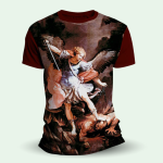 Camiseta Religiosa Católica – São Miguel Arcanjo II